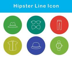 Hipster Vektor Symbol einstellen