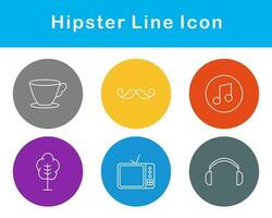 Hipster Vektor Symbol einstellen