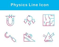 fysik vektor ikon uppsättning