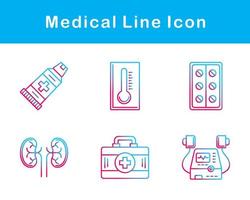 medicinsk vektor ikon uppsättning