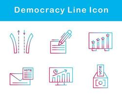 Demokratie Vektor Symbol einstellen