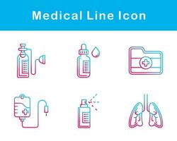 medicinsk vektor ikon uppsättning