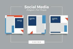 Corporate Social Media Post Banner Bundle vektor