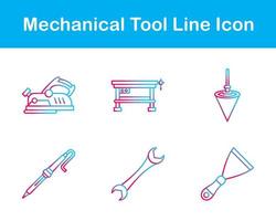 mekanisk verktyg vektor ikon uppsättning