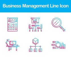 företag förvaltning vektor ikon uppsättning