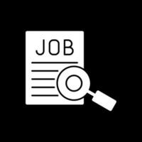 Jobsuche Vektor-Icon-Design vektor