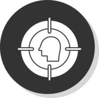 Kopfjagd-Vektor-Icon-Design vektor