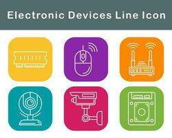 elektronisk enheter vektor ikon uppsättning