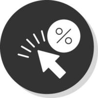 Klicken Sie durch Rate Vektor-Icon-Design vektor