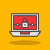 Ransomware-Vektor-Icon-Design vektor