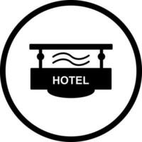 Vektorsymbol für Hotelzeichen vektor