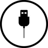 einzigartiges USB-Kabel-Vektorsymbol vektor