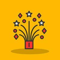 Hochzeit Feuerwerk Vektor-Icon-Design vektor