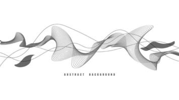 abstrakt våglinjer på vit bakgrund för element i konceptet affärspresentation, broschyr, flygblad, vetenskap, teknik. vektor illustration