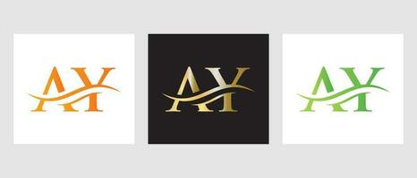 första monogram brev ay logotyp design. ay logotyp mall vektor