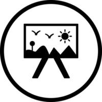 Malerei des Leinwandvektorsymbols vektor