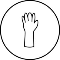 Einzigartiges Vektorsymbol für Handschuhe vektor