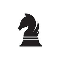 schack strategi spel logotyp mall med häst, kung, pantsätta och råka. logotyper för turneringar, schack lag och spel. vektor