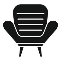 Luxus Stuhl Symbol einfach Vektor. Innere Zimmer vektor