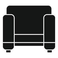 Zimmer Sessel Symbol einfach Vektor. Innere Sofa vektor