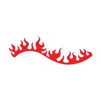 Feuer Flamme Logo Symbol Vektor Illustration Design