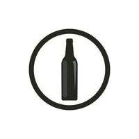 Flasche Symbol Logo Vektor