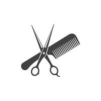 scissor ikon logotyp vektor illustration