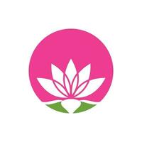 Beauty-Vektor-Lotusblumen-Design-Logo-Vorlage vektor