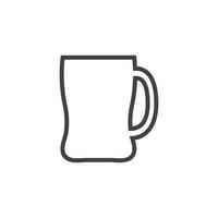 Glas Tasse Symbol Vektor Illustration Design