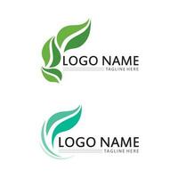 leaf logo design vektor för natur symbol mall redigerbara, gröna blad logotyp ekologi natur element vektor ikon.