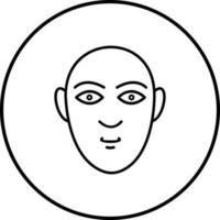 Vektorsymbol für menschliches Gesicht vektor