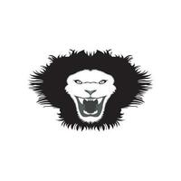 Löwe Kopf Vektor, schwarz und Weiß Illustration, zum Logo Design bereit zu Konvertieren eps Datei vektor