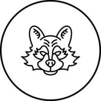 Waschbär-Vektor-Symbol vektor