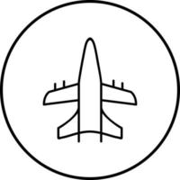 Militärflugzeug-Vektorsymbol vektor