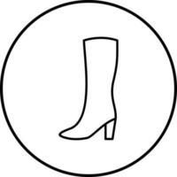 Vektorsymbol für lange Stiefel vektor