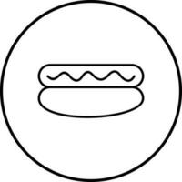 Hot-Dog-Vektor-Symbol vektor