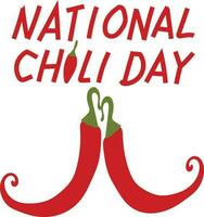 nationell chili dag vektor illustration.