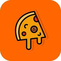 Pizzascheibe Vektor Icon Design