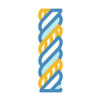 Triplex Draht Kabel Farbe Symbol Vektor Illustration