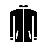 winddicht Oberbekleidung männlich Glyphe Symbol Vektor Illustration