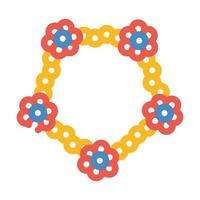 molekular Struktur Farbe Symbol Vektor Illustration