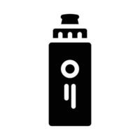 Flasche Fitness Sport Glyphe Symbol Vektor Illustration