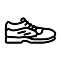 Schuhwerk Schuhe Badminton Linie Symbol Vektor Illustration