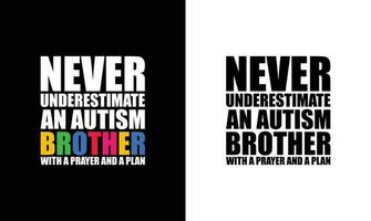 autism Citat t skjorta design, typografi vektor