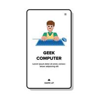 Geek Computer Vektor