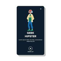Geek Hipster Vektor