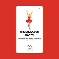Cheerleader glücklich Vektor