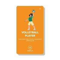 Volleyball Spieler Vektor