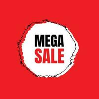 Mega Verkauf und bietet an Banner Design Vorlage vektor
