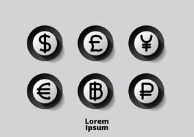 pengar ikon vektor illustration logotyp mall